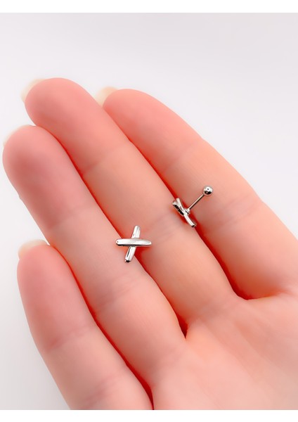 Cerrrahi Çelik Piercing ( Pirsing ) x Figürlü Tragus Helix Piercing (1ADET) fiyatları