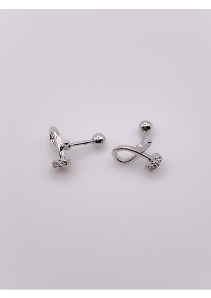 Cerrrahi Çelik Piercing ( Pirsing ) Taşlı Tasarım Çivi Tragus Helix Piercing (1ADET) fırsatları