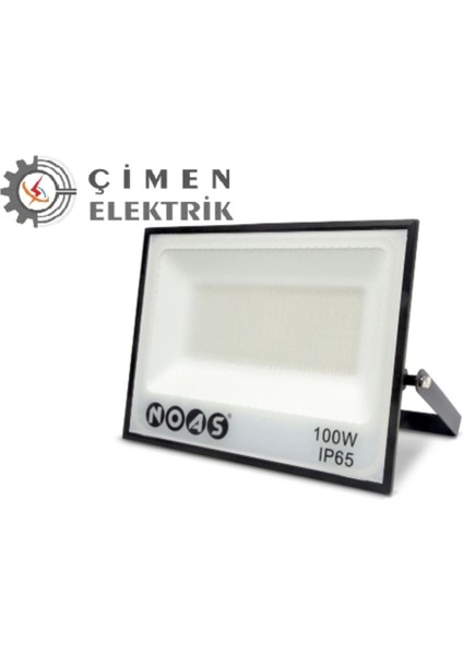 100W Ultra Slim LED Projektör, 6500K Beyaz Işık, Çok Renkli, Hafif ve Şık Tasarım