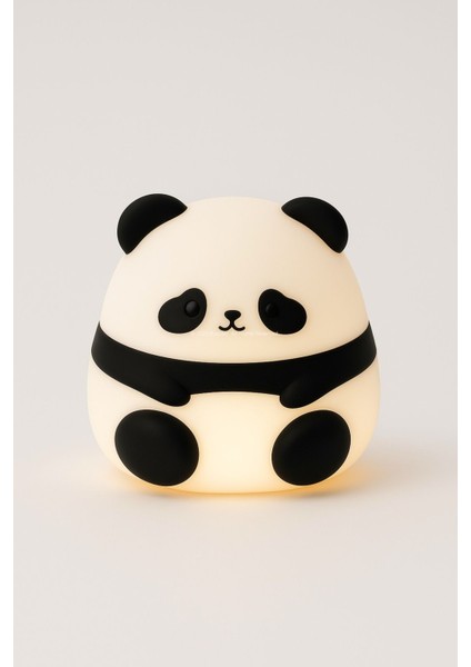 Renkli Panda Figürlü Dokunmatik USB Gece Lambası, Bebek ve Çocuk Odası Için Işık fiyatları