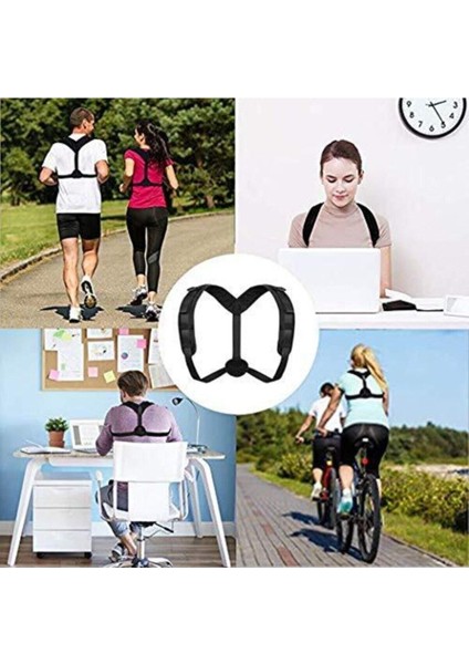 Unisex Dik Duruş Korsesi, , Siyah, Rahat ve Şık Tasarım modelleri