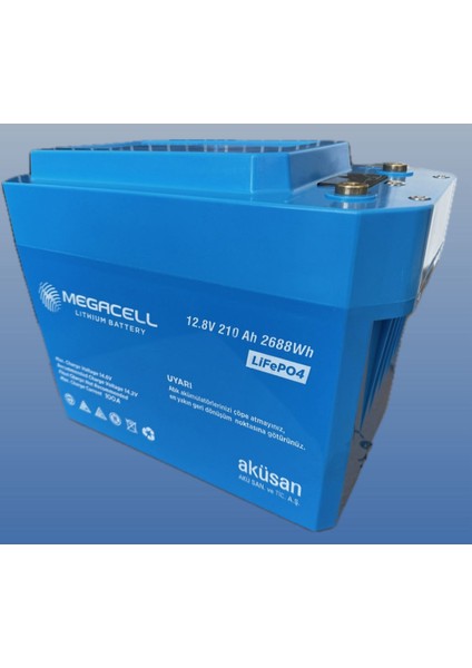 12.8V 210AH Lifepo4 Lityum Demir Fosfat Akü(Prizmatik)(Bluetoothlu)(Abs)