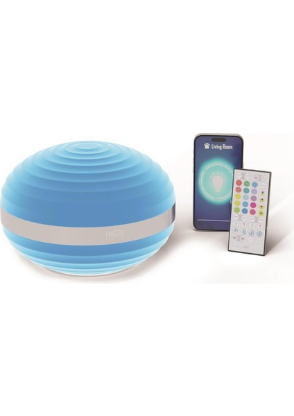 Şarjlı Kumandalı Akıllı Gece Lambası Beyaz, Pratik ve Şık Aydınlatma