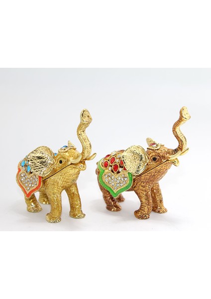 Taşlı Tekli Fil Figürü Model 2