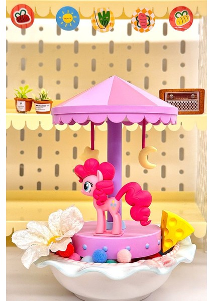 Renkli Pony LED Gece Lambası, Çocuklar Için Tatlı ve Işıltılı Dekorasyon Seçeneği