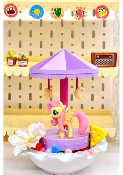 Renkli Pony LED Gece Lambası, Çocuklar Için Tatlı ve Işıltılı Dekorasyon Seçeneği