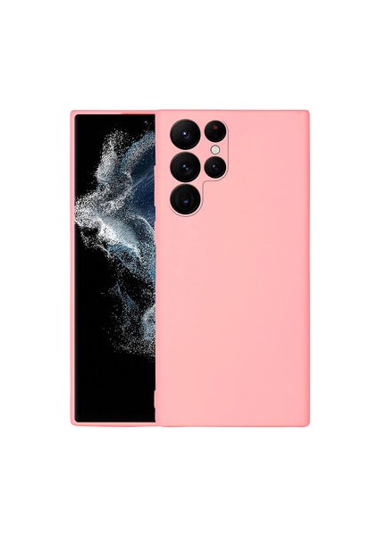 Samsung Galaxy S22 Ultra Kılıf Kılıf İçi Kadifeli Esnek Kadifon Lansman Premium Silikon Case Cover