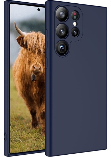 Samsung Galaxy S23 Ultra Kılıf Kılıf İçi Kadifeli Esnek Kadifon Lansman Premium Silikon Case Cover