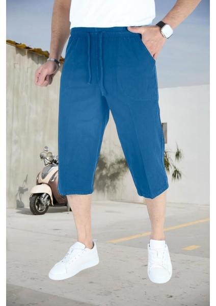 Kapri Büyük Beden Hambez %100 Pamuk Unisex Reladex Rahat Kalıp Beli Lastikli Malerind