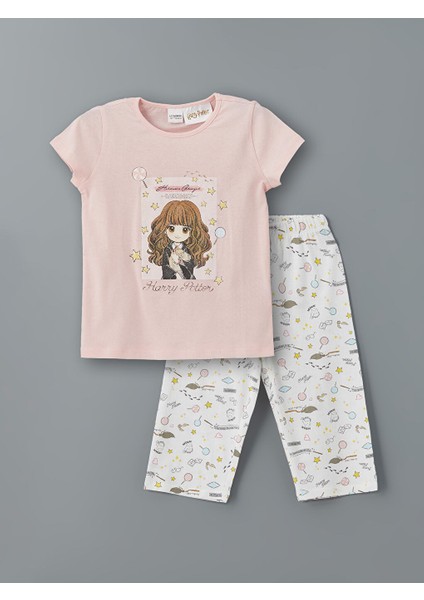 Yeni Sezon Bisiklet Yaka Harry Potter Baskili Kiz Cocuk Pijama Takimi - S5FO46Z4