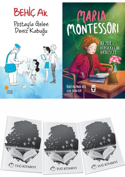 Postayla Gelen Deniz Kabuğu ve Maria Montessori Haydi Kurtaralım Dünyayı 3 + Hediyeli