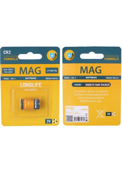 Mg-2 Cr2 3 Volt Lityum Fotoğraf Makinesi Pili Tekli Blister fırsatları