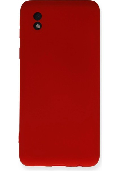 Samsung Galaxy A01 Core Kılıf Nano Içi Kadife Silikon - Kırmızı - YKD8098-6325