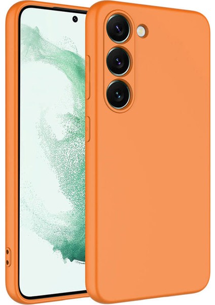Samsung Galaxy S23 Kılıf Kılıf İçi Kadifeli Esnek Kadifon Lansman Premium Silikon Case Cover