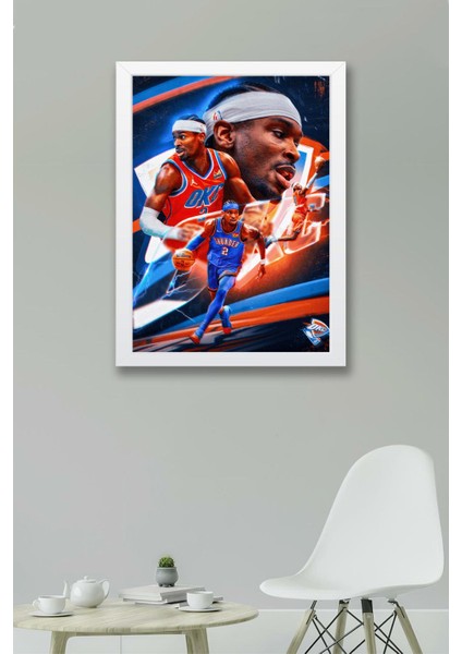 Shai Gilgeous Alexander Çerçeveli Tablo - Basketbol Nba Posteri Tablo fiyatları