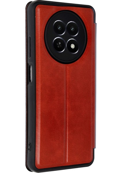 Realme 12 5g Kılıf Flip Cover - Kırmızı - YKD1405-9872