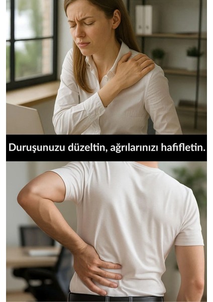 Duruş Desteği Korse, Kadın ve Erkek Için Bel ve Sırt Destekleyici, Siyah fiyatları