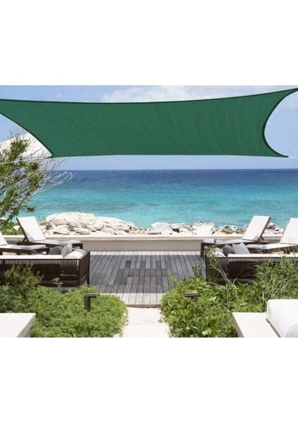 4x5 M Yeşil Gölgelik File Bahçe Gölgeliği, Serin ve Konforlu Alanlar Sağlar