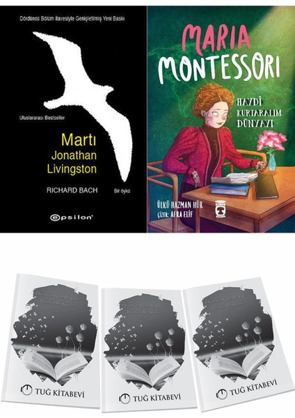 Martı Jonathan Livingston ve Maria Montessori Haydi Kurtaralım Dünyayı 3 + Hediyeli