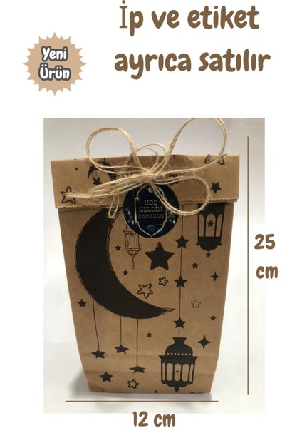 20 Adet Ramazan Kurban Bayram Temalı Oturan Hediye Kutu ve Ambalaj Paketleme Kağıdı 12X25 fiyatları