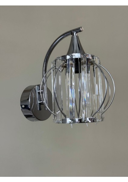 Krom Kristal Aplik Bej Şıklığıyla Evinize Zarafet Katan Dekorasyon Parçası fiyatları