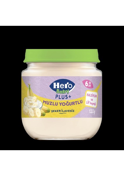Hero Baby Muzlu Yoğurtlu Kavanoz Mama 120 gr