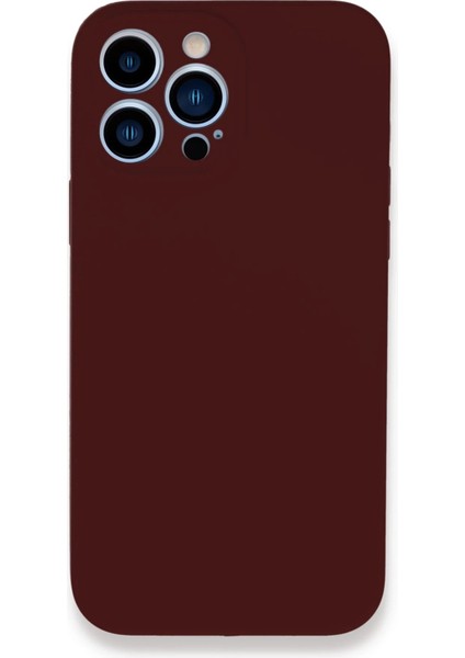 iPhone 13 Pro Kılıf Lansman Legant Silikon - Bordo - YKD2605-3097