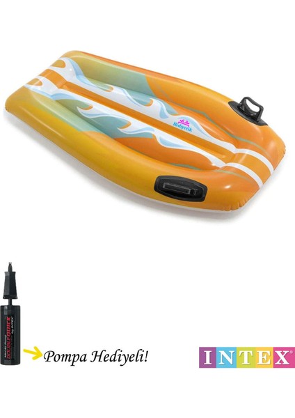 Renkli Şişme Havuz ve Deniz Sörf Yatağı 112X62 Cm, Eğlenceli ve Rahat Kullanım fiyatları
