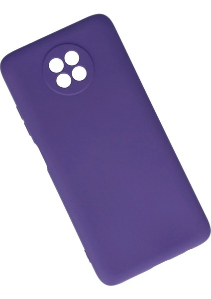 Xiaomi Redmi Note 9 5g Kılıf Nano Içi Kadife Silikon - Mor - YKD5966-2951