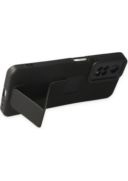 Xiaomi Redmi Note 11 Kılıf Mega Standlı Silikon - Siyah - YKD1385-5446 fırsatları