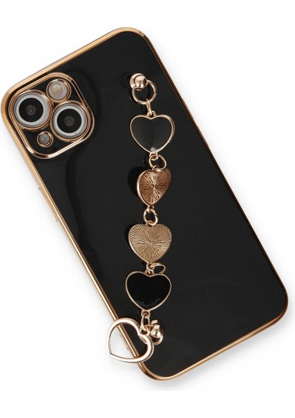 iPhone 14 Kılıf Esila Silikon - Siyah - YKD5780-7738