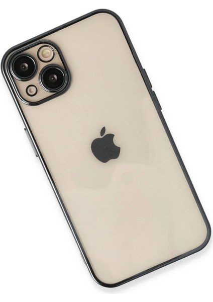 iPhone 14 Plus Kılıf Lensli Silikon - Siyah - YKD8856-9750
