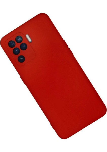 Oppo Reno 5 Lite Kılıf Nano Içi Kadife Silikon - Kırmızı - YKD6609-8325 modelleri