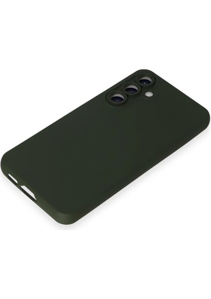 Samsung Galaxy S23 Fe Kılıf Nano Içi Kadife Silikon - Koyu Yeşil - YKD4401-8023