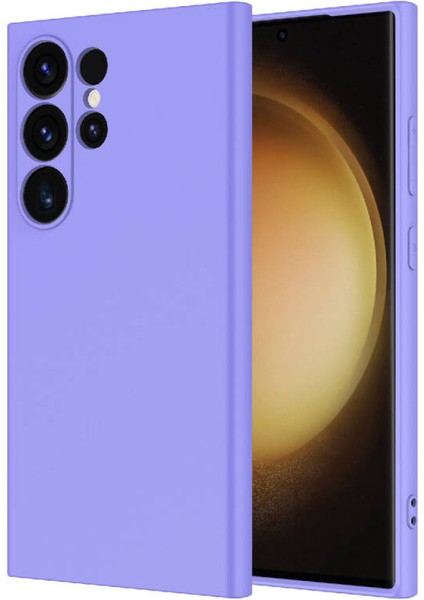Samsung Galaxy S24 Ultra Kılıf Kılıf İçi Kadifeli Esnek Kadifon Lansman Premium Silikon Case Cover