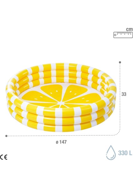 Limon Desenli 3 Bölmeli Bahçe Havuz 1,47 M x 33 cm fırsatları