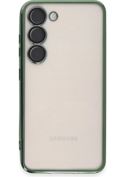 Samsung Galaxy S23 Kılıf Lensli Silikon - Yeşil - YKD4795-4838 fiyatları