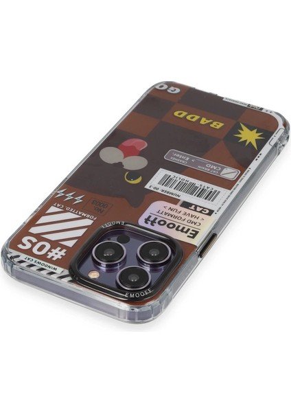 iPhone 14 Pro Kılıf Cat Desenli Kapak - Cat - 1 - YKD8095-2376