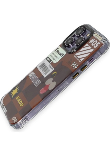 iPhone 14 Pro Kılıf Cat Desenli Kapak - Cat - 1 - YKD8095-2376