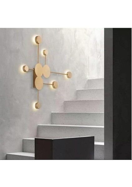 Modern Ledli Dekoratif Duvar Aplik 91X73CM, Salon ve Koridor Aydınlatması