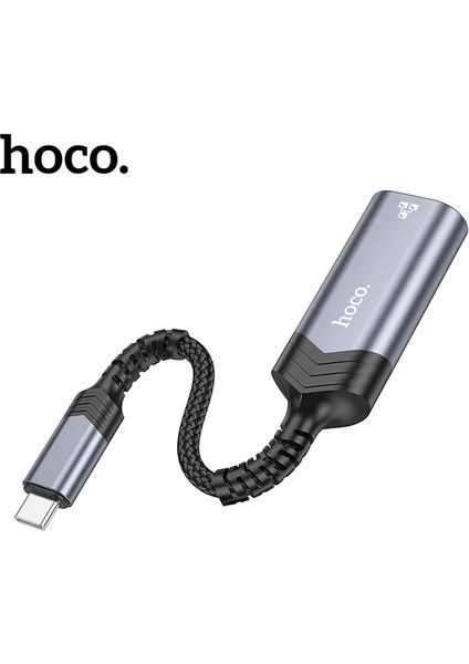 Hoco UA26 Type-C Otg RJ45 Internet Adaptörü Dönüştürücü 100 MBPS-(1903) - YKD7531-9722