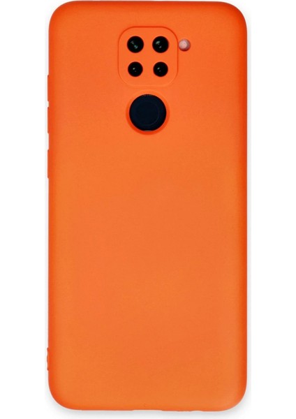 Xiaomi Redmi Note 9 Kılıf Nano Içi Kadife Silikon - Turuncu - YKD8156-3836