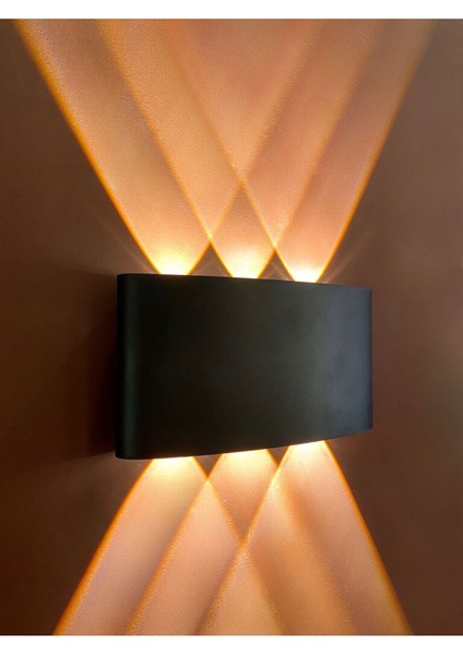 Çift Taraflı Günışığı Aplik Siyah, Şık ve Fonksiyonel Tasarım ile Ev Dekorunuza Şıklık Katın