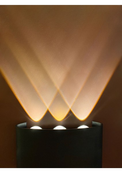 Çift Taraflı Günışığı Aplik Siyah, Şık ve Fonksiyonel Tasarım ile Ev Dekorunuza Şıklık Katın