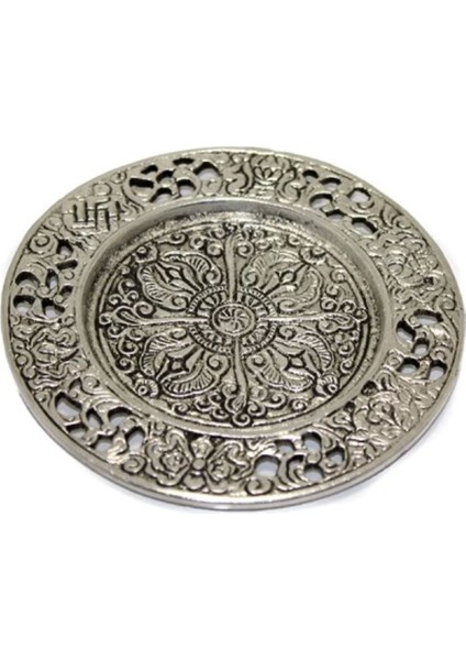 Renkli Metal Yuvarlak Tütsülük Model 8, Şık ve Modern Tasarım, Zarif Dekoratif Ürün.
