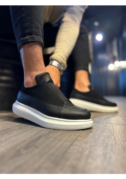 Sneakers Ayakkabı 911 Siyah (Beyaz Taban)