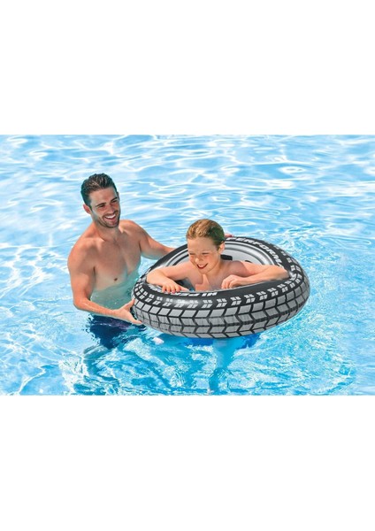 Sevimli Teker Desenli Şişme Simit 91 Cm, Deniz ve Lastik Desenli Renkli Simit fiyatları