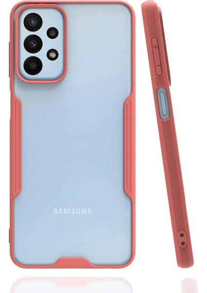 Samsung Galaxy A23 4g Kılıf Platin Silikon - Pembe - YKD3001-8873
