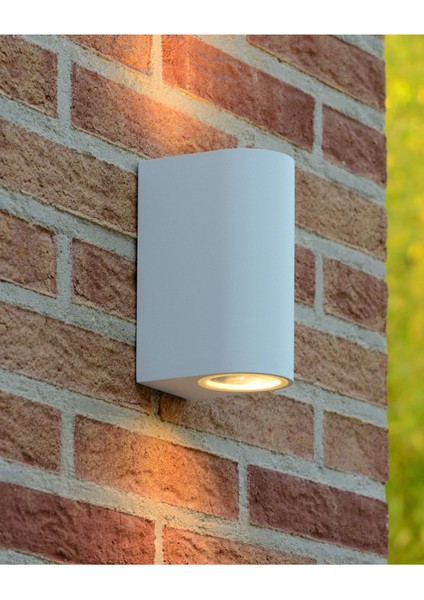 Iki Yönlü Dış Mekan Günışığı Beyaz Gövde Duvar Aplikası