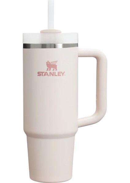The Quencher H2.0 Flowstate Tumbler | 0,89 Litre (30 Oz) Rose Quartz Pipetli Termos